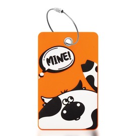 SIVEUMIL 1pcs 2303 Bright Silicone luggage tag (Orange)