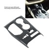 Car Center Console Shift Panel Trim Adhesive Glossy Carbon Fiber