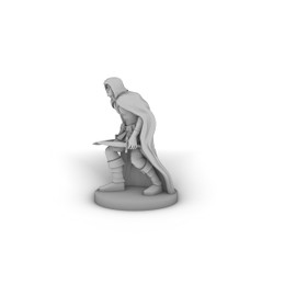 Human MAle Rogue 5 Tabletop DND Gaming Miniature