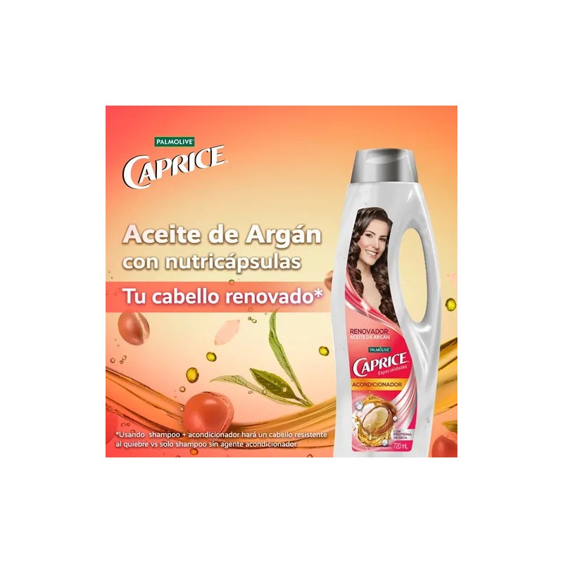 Acondicionador Caprice Renovador Aceite De Argán 720 Ml