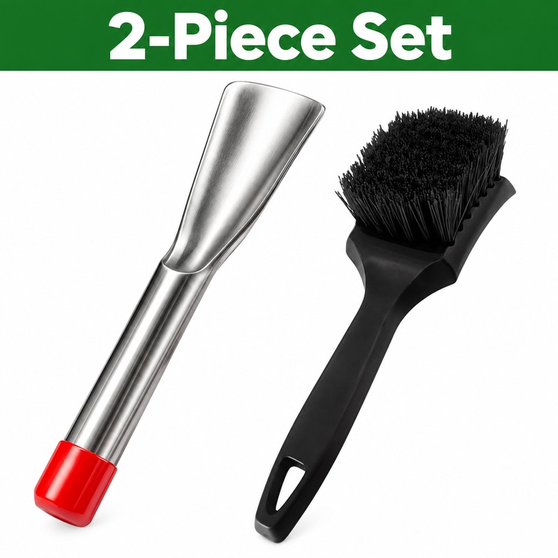 2Pcs Lawn Mower Deck Scraper and Cleaning Brush Set –