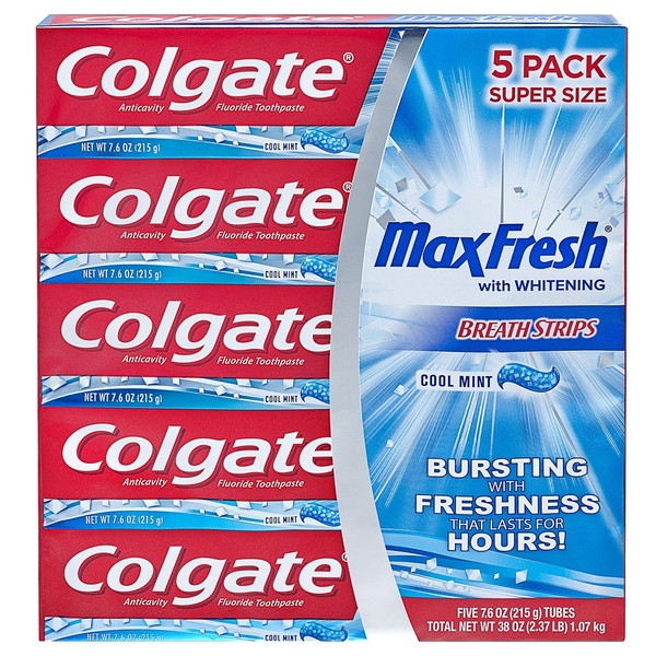 Colgate 292255 Maxfresh 7.6 Ounce (Pack of 5)