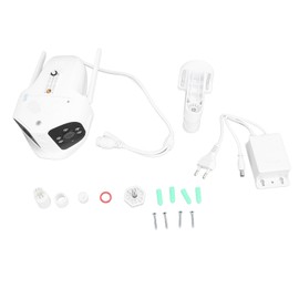 Dual Lens Security Camera 1080P HD 165 Degree Wide Angle Two Way Talk Wireless Outdoor Surveillance Camera 100‑240V EU Plug