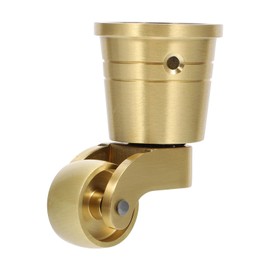 JECOMPRIS Furniture Swivel Castors Furniture Castors Chair Castors Brass Wheel Castors for Furniture Legs Universal Wheel High Performance Wheel Sofa Wheel Furniture Wheels Small Castors