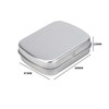 4 Pcs Small Storage Box Metal Rectangle Empty Hinged Tins