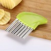 Crinkle-Cutter Stainless-Steel Blade-Wavy for Veggies-Salad-Chopper Knife 2PCS
