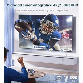 WARRKY Cable USB C a HDMI 4K 60Hz [antiinterferencia, conectores chapados en oro] Cable HDR de aluminio tipo C a HDMI 2.0, Thunderbolt 3/4/5 compatibl