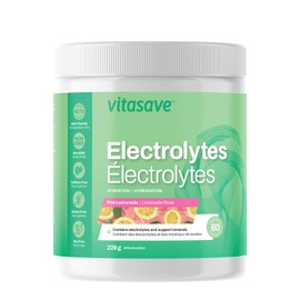 Vitasave Vitasave Electrolyte Powder ?C Sugar-Free Hydration Drink Mix with Sodium, Potassium & Magnesium ?C No Calories, Keto & Vegan-Friendly, Rapid Recovery of Muscles ?C Pink Lemonade (228g, 60 Servings)
