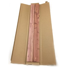 Cedar Elements Aromatic Red Cedar Planking Closet Liner 1/4" x3-3/4 x48 inch Unfinished Red Cedar Aromatic Cedar Tongue and Groove Wall Plank (30 Square Feet 2PK)