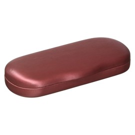 テーシーケース メガネケース おしゃれ レザー調 ハード ケース アルミニウム PVC エンジ MA-200B-4