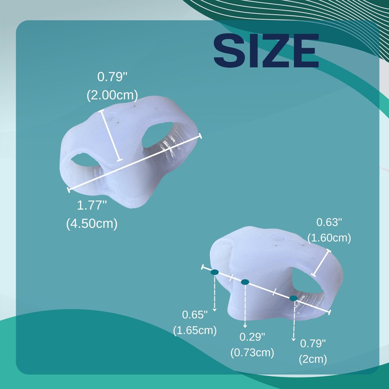 Wonder Care Silikon-Toe Separator für Feet Gel Pads Big Toe