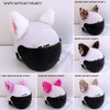 Cat Ears for Helmet Plush Ears Adhesive Helmet Accessory for