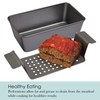 Chicago Metallic 2-Piece Healthy Meatloaf Pan with Draining Insert Professional