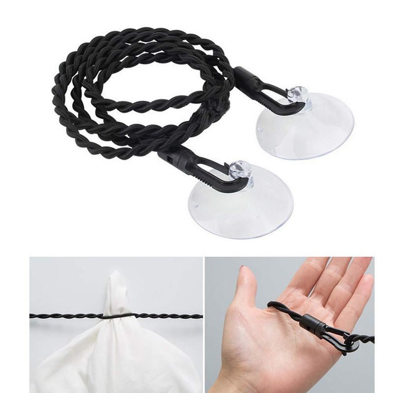 nuosen Travel Clothes Washing Line, Extendable Travel Clothes Line with