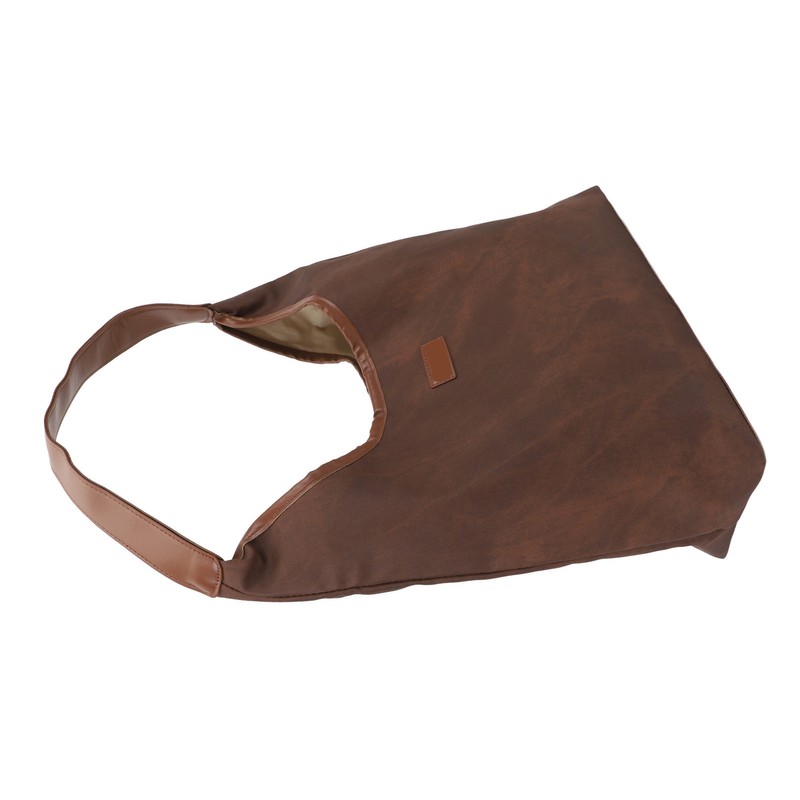 Shoulder Bag for Women Soft PU Leather Minimalistic Top Handle