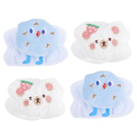 BIUDECO 4Pcs Soft Absorbent Wristband for Face Washing Comfortable Skincare Wrist Band for Shower Spa Elastic Durable Design Present for Women