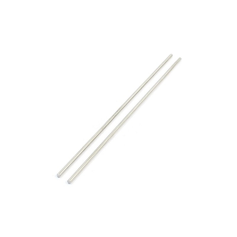 Sourcingmap 2Pcs 2.5mm Dia DIY Model Stainless Steel Round Rod
