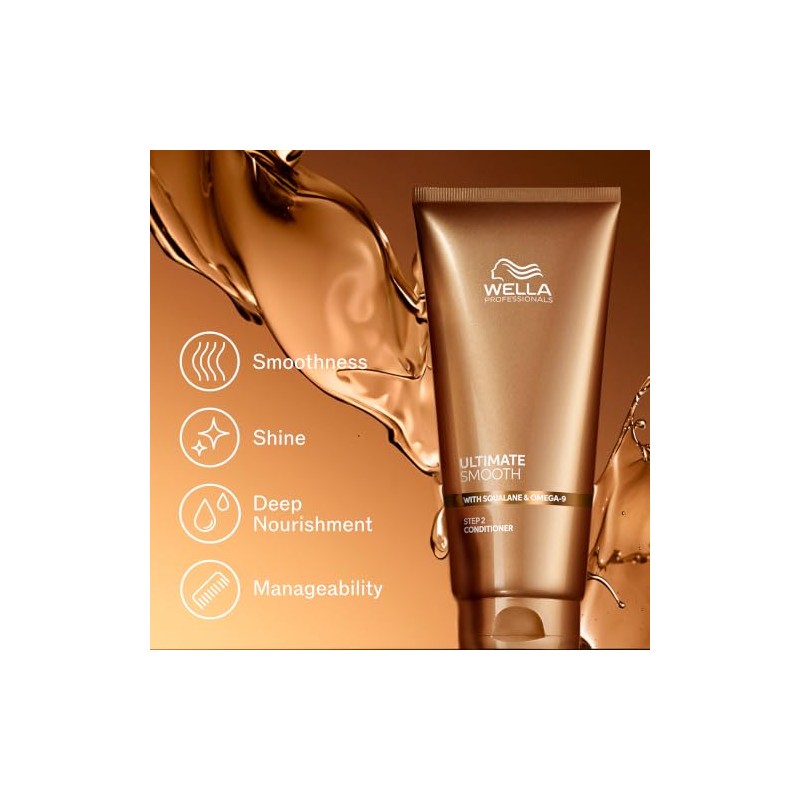 Wella Professionals ULTIMATE SMOOTH Conditioner - Nourishing Hair Conditioner With