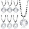 6 Pcs LED Disco Ball Necklaces Light up Necklaces 70s