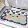 Cute Bath Mat for Bathroom, Super Soft Carpet Microfiber Shaggy
