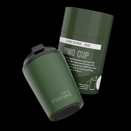 Fressko Reusable Bino Insulated Cup - 8oz Khaki