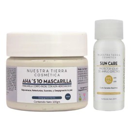 Mascarilla Facial Despigmentante Y Anti-acné Con Aha´s 100gr Tipo de piel Tarro con 100grs