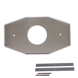 Westbrass A503-07 One-Hole Remodel Cover Plate for Mixet Bathtub and Shower Valves, Satin Nickel