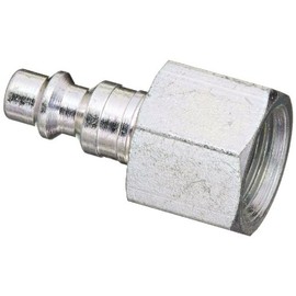 Dixon Valve D2F3 Steel Industrial Interchange Pneumatic Fitting, Nipple, 1/4" Coupling x 3/8" - 18 NPTF Female Thread