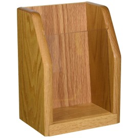 Wooden Mallet Countertop Brochure Display, Light Oak