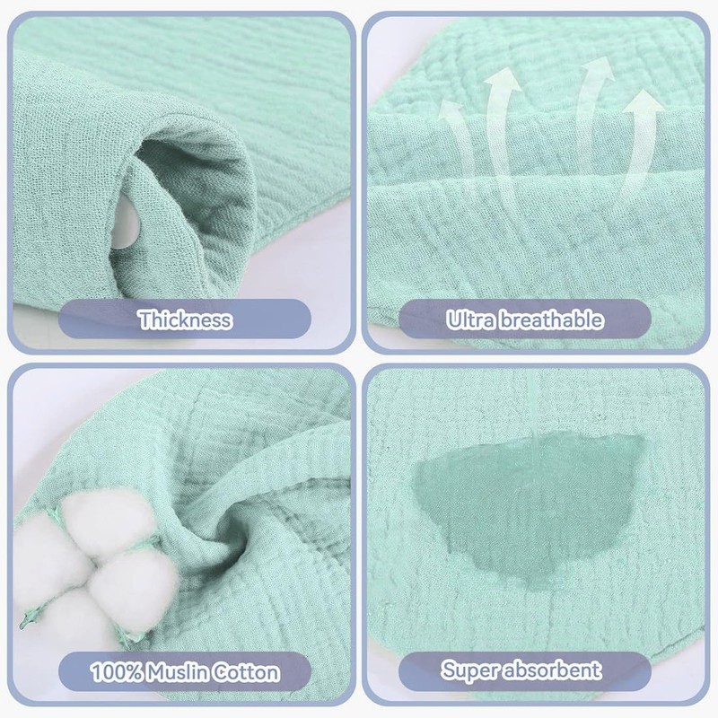 Pack of 4 Baby Absorbent Triangular Scarf, Triangular Scarf, Baby
