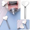 Silver Metal Manual Toothpaste Squeezer Heart Stainless Steel Dispenser Tube