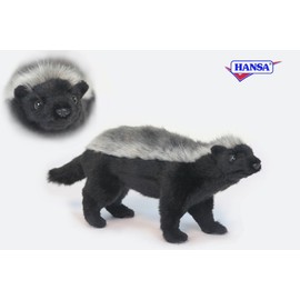 Ratel (Honey Badger) Plush Soft Toy by Hansa 33cm. 6218
