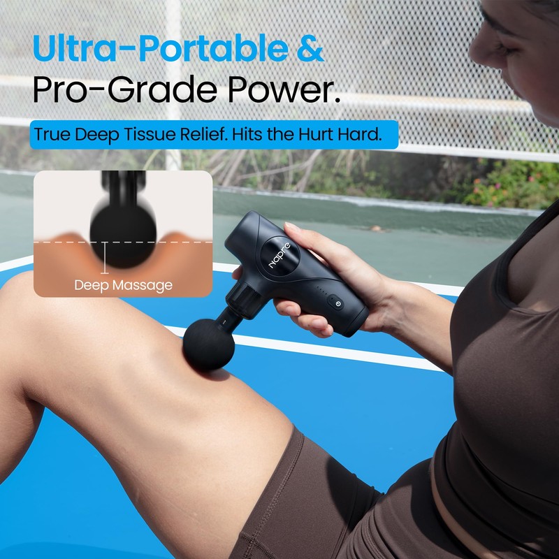 3-in-1 Detachable Massage Gun,Mini Massage Gun Deep Tissue with Extension