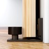 LQKUMJG Sliding Barn Door Floor Guide Wall Mount Hardware Adjustable