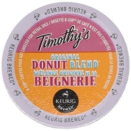 Timothy's World Coffee, Original Donut Blend, K-Cup Portion Pack for Keurig K-Cup Brewers 24-Count (Pack of 2)