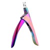 NIXWORTAL Nail Clipper Professional Acrylic False Nail Clippers Acrylic Nails,Rainbow