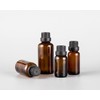 OHEETU 6Pcs 20ML Empty Amber Glass Essential Oil Bottles with