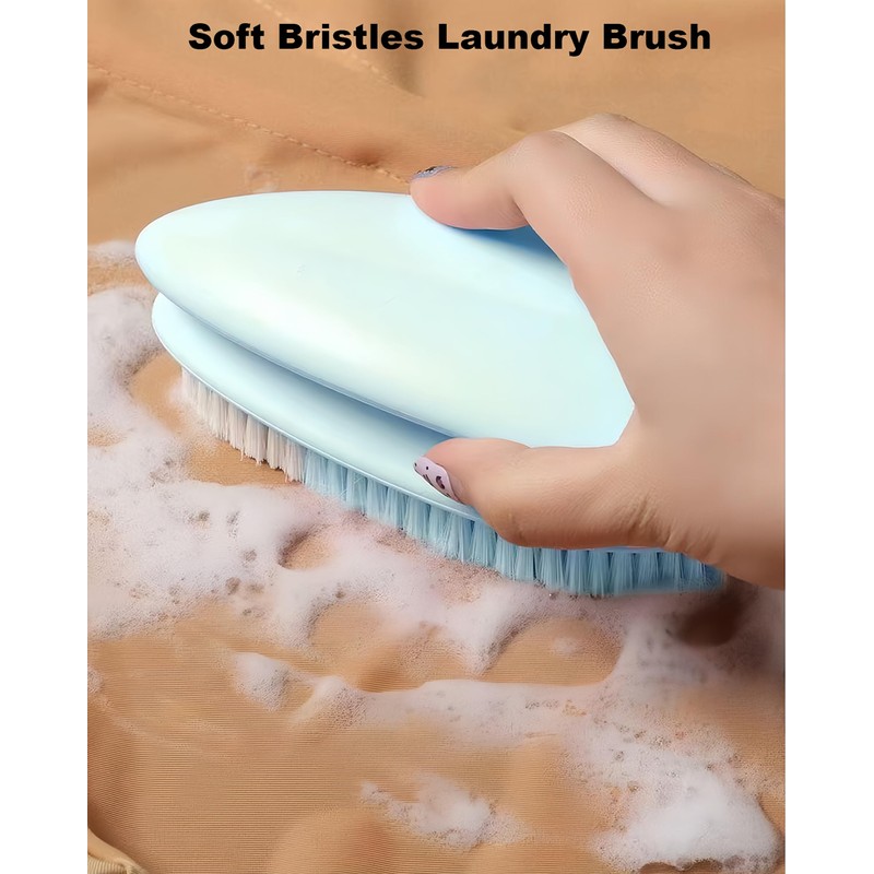 2 Pack Cleaning Scrub Brushes Soft Bristle Scrubbing Brush Clothes