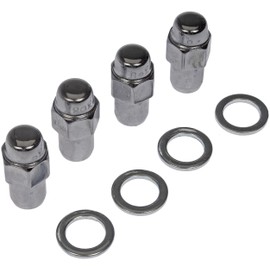 Dorman 711-308 Wheel Nut Chrome Std. Mag 2-Pc M12-1.50 Compatible with Select Models, 4 Pack