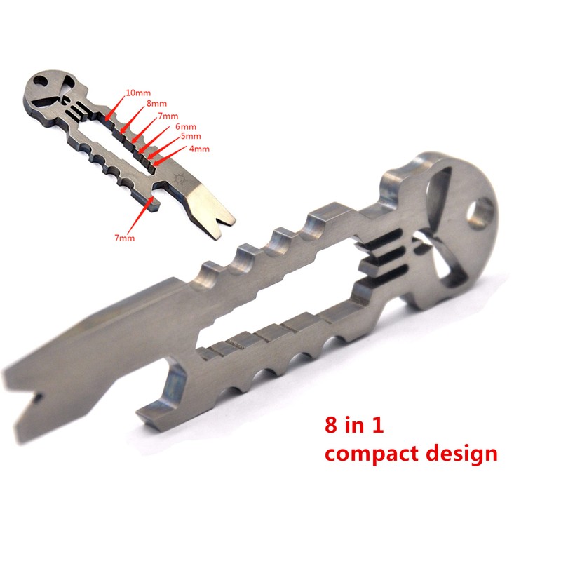 BANG TI Titanium EDC Pry Bar with Bottle Opener Function