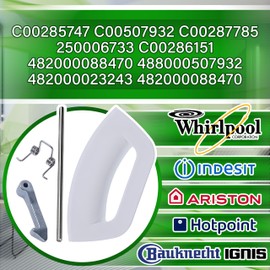Porthole Door Handle for Washing Machine in Kit with Original Code C00285747 C00507932 C00287785 482000088470 for Hotpoint for Ariston for Indesit ONIX TECH