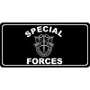 ARMY SPECIAL FORCES GREEN BERET BADGE EMBLEM MILITARY CAR LICENSE PLATE
