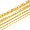 JM Design Titanium Gold Hematite Faceted Round Beads Size 6mm