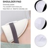 Sponge Shoulder Pad,4Pcs Costume Shoulder Pad Breathable Sponge Pad,Set-in Shoulder