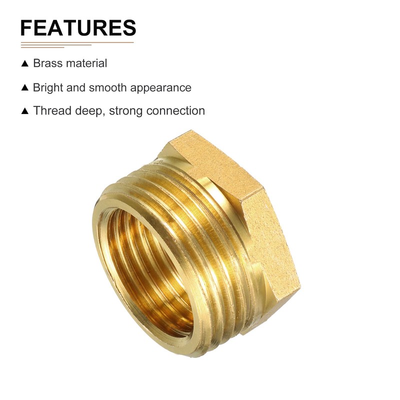 DTGN G3/4 Male x G1/2 Female Brass Pipe Fitting -