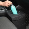 ZONADAH Car Trash Can with Lid Car Dustbin Rubbish Waterproof