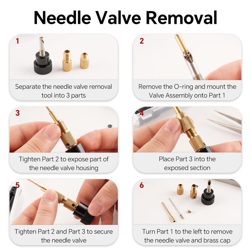 JINMUNIC Complete Lighter Repair Tool Set for Dunhill Rollagas –