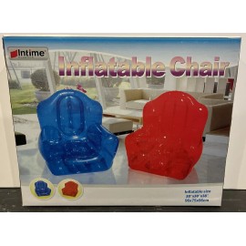 Intime Plastic Red 38”x30”x38” Inflatable Chair