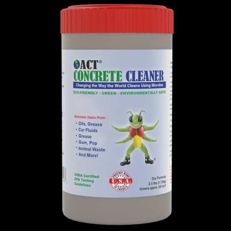 American Cleaning Technologies ACT Concrete Cleaner - Oil Stain Remover