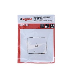 Legrand | Neptune Light Switch, Residential Pressure Switch, Indicator Light Included, Quick Connection with Automatic Clamps, Attaches to Claws or Screws
